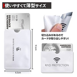 Ren He 10pcs Credit Card Case RFID Anti-Skimming Magnetic Waterproof Card Cover Horizontal Vertical 2 Types Card Case Data Protection Credit Card IC Card Anti-interference Card Protector Magnetic