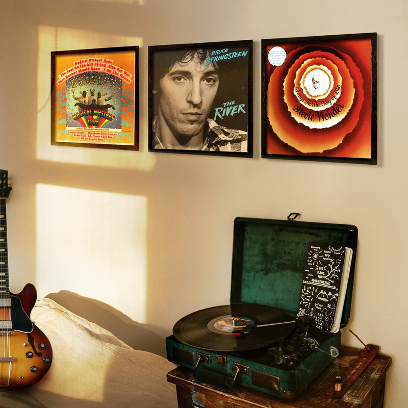 ONE WALL 12 x 12 Inch Vinyl Record Frame for
