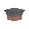 8x8 Post Cap (True 8") Grey New England Pyramid Style