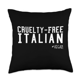 Vegan World Fashion Art by Green Basil Bliss Cruelty-Free Italian-Embrace The Vegan Vibe Throw Pillow, 18x18, Multicolor