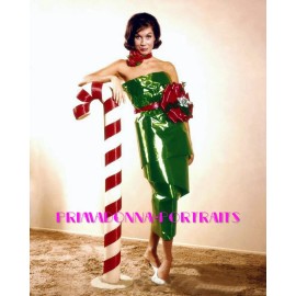 MARY TYLER MOORE 8x10 Lab Photo 1970s Sexy COLOR Christmas Comedienne Portrait