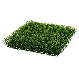 Vickerman 11" Artificial Green UV Coated Grass Matt - Pack of 2 - UV Resistant Indoor/Outdoor Use - Realistic Decoration to Accent Your Design - Flexible Grid Base