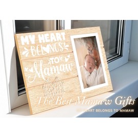 Mamaw Gifts, Mothers Day Gifts for Mamaw, 4x6 Picture Frame on Mother's Day, Christmas, Birthday