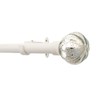 Deco Window Premium 72 to 144 Inch Curtain Rod Ivory