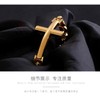MOOSKI Mens Cross Bracelet,316L Stainless Steel Gold Chain Link Bracelet