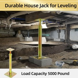 IRENPORU 4 Pack House Jacks for Leveling Adjustable Floor Jack Post Floor Jack for House Foundation Jacks for Leveling Telescoping Jack for Temporary Support Adjustable Range 11 inch - 16 inch