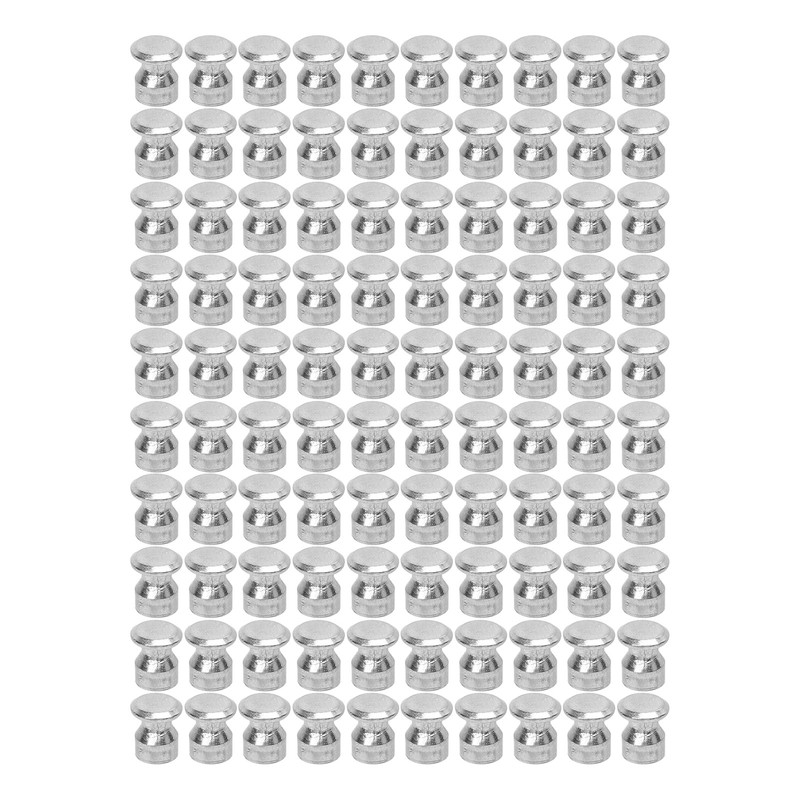 100Pcs Silver Car Tire Studs Anti Slip Stable Wear Proof