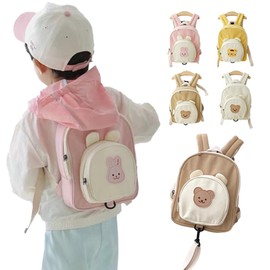 YonaEssys Baby Backpack, Lost Prevention Harness Included, Harness, Kids' Shoulder Bag, Gift, Backpack, Baby Shower, 1st Year, Ichimasu Mochi, 2nd Birthday Gift, Khaki