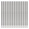 sourcing map 24 Pack M6 x 200mm Fully Threaded Rod