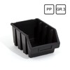 Set of 5 ERGO-Box L black storage bin for workshop