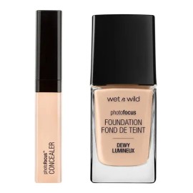 Kit Base Photo Focus Dewy + Photo Focus Concealer Wet N Wild