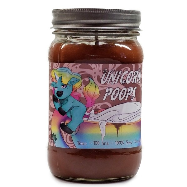 Unicorn Poops Scented Candle- Hot Cocoa and Cream Scented Soy
