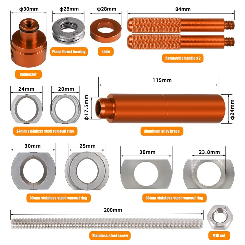 OugeWood Bicycle Bottom Bracket Install and Removal Tool Kit, Bearing