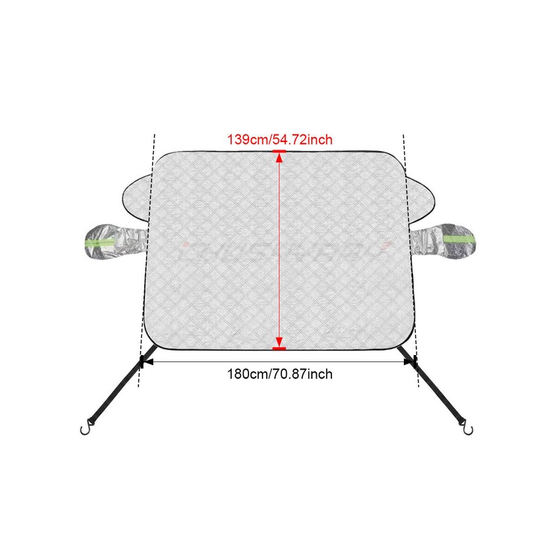 CHUSYYRAY Extra Large Magnetic Windshield Snow Ice Cover For ALL