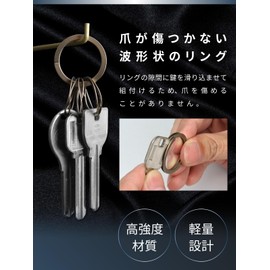 Wave Clip Smart Key Ring 80140004014000 (Gold/FF/Men's, Lady's)