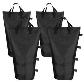PATIKIL Canopy Weight Sand Bags, 4 Pack 150 Lbs Total Extra Large Weights Bags Waterproof Tent Leg Weights Sandbags for Outdoor Canopy Tent Sun Shelter Patio Ladder Black (21x9")