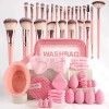 51pcs Brochas Maquillaje Profesional Esponjas Neceseres