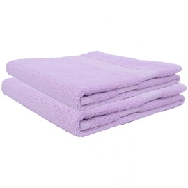 alpine swiss 100% Cotton Towel Set, 2 Piece, Soft and Absorbent, 500 GSM Face Towels 13" x 13", Lilac