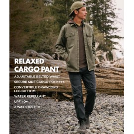 ATG by Wrangler Men's Relaxed Cargo Pant, Black