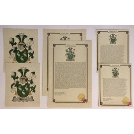 Nello - Last Name History and Coat of Arms from Italy Print Set (2 Pack)