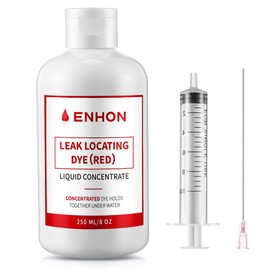 Enhon Pool Leak Locator Dye Kit – 8 oz Red Dye with Precision Applicators, Long-Lasting, Works in Pools, Spas, Hot Tubs, Long Lasting Formula, 40+ Refills