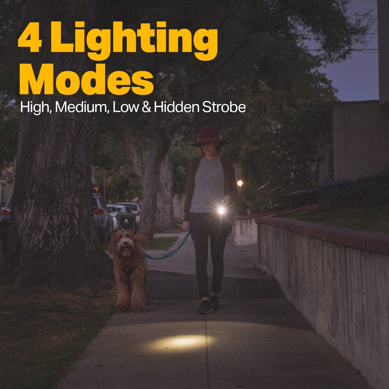 LUXPRO XP915 Compact Tactical Rechargeable 1600 Lumen Flashlight - 18650