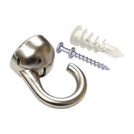 Eho-N Outdoor Elephant Ceiling Hook Nickel 1046764 Hangman