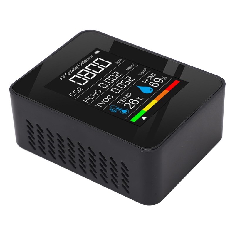 5 in 1 Air Quality Monitor LCD Color Screen CO2