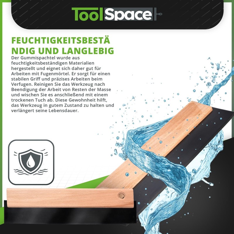ToolSpace Rubber Spatula Joint Spatula Tiles with Rubber Lip Spatula