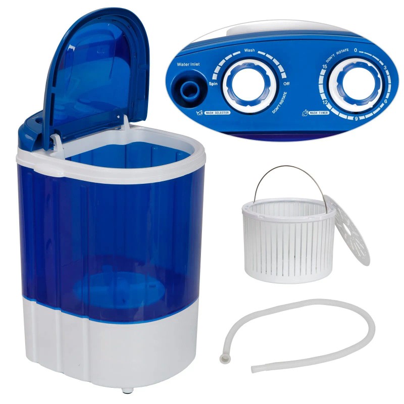 SEGAWE 9lbs Portable Single Tub Washer ECO Compact Mini Washing
