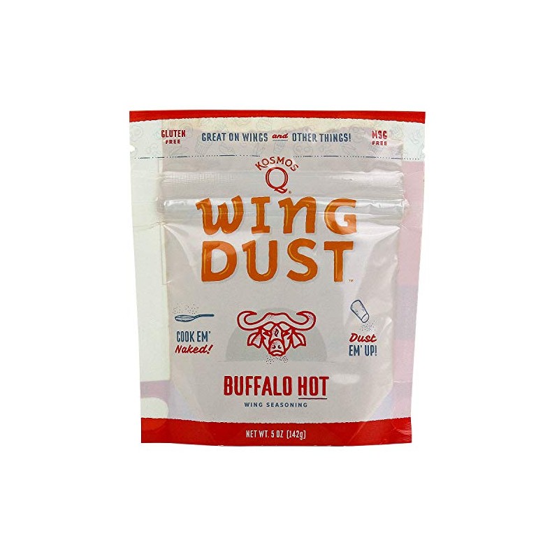 Kosmos Q Hot Buffalo Wing Dust, Spicy Chicken Wing Seasoning