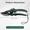 Bypass Pruning Shears, 3/4-Inch Cut Capacity Garden Clippers, Gardening Scissors