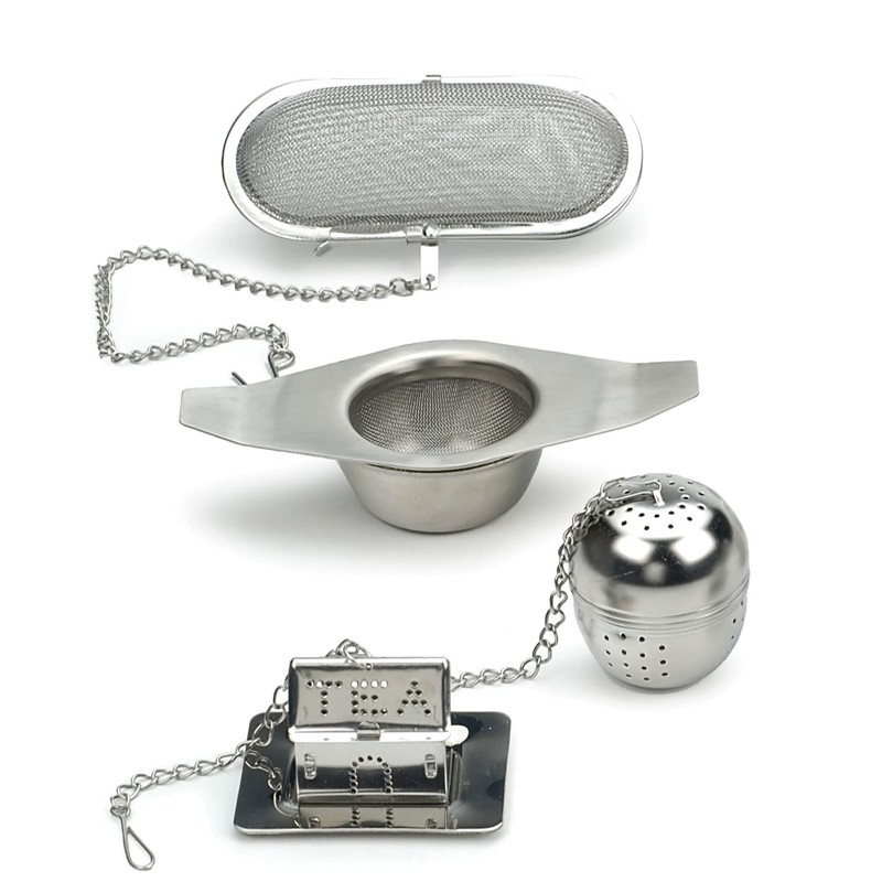 RSVP International Endurance Collection Tea Accessories, Stainless Steel & Dishwasher