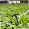 BUGUUYO 10pcs High Strength Plastic Tent Pegs Lightweight Camping Stakes