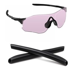 Biyxpiv Replacement Ear Socks Temple Tips for Oakley EVZero Path/EVZero Pitch/EVZero Range/EVZero Blades Sunglasses, Easy Installation - Ear Socks