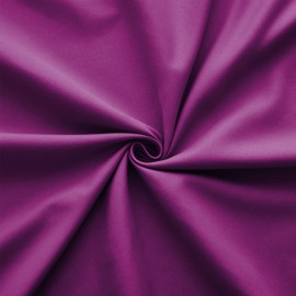AMEHA Single Fitted Sheet 25 cm Deep Soft Brushed Microfiber Fabric Easy Care Fade Resistant Fitted Bed Sheets (Purple, 91 x 191 cm)