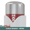 Hot Flow White Marella Modern Thermostatic Radiator Valve Angled TRV.