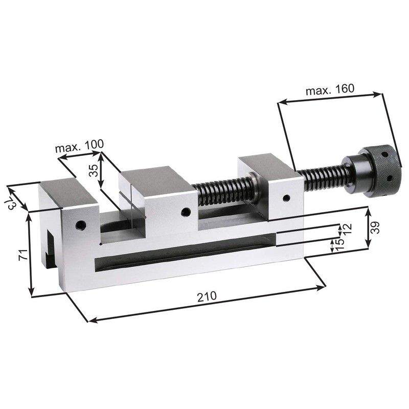 WABECO Machine Vice 73 mm Control Vice