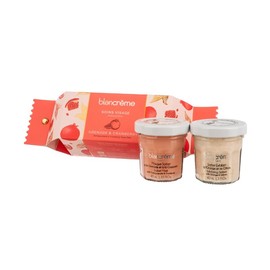 Blancrème Cracker Face Care Routine 96% Natural for Normal Skin - 1 Citrus Fruit Exfoliating Sorbet + 1 Face Mask Cranberry & Pomegranate