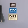 Signs ByLITA Classic Framed No Negativity Allowed Here Sign (Red)