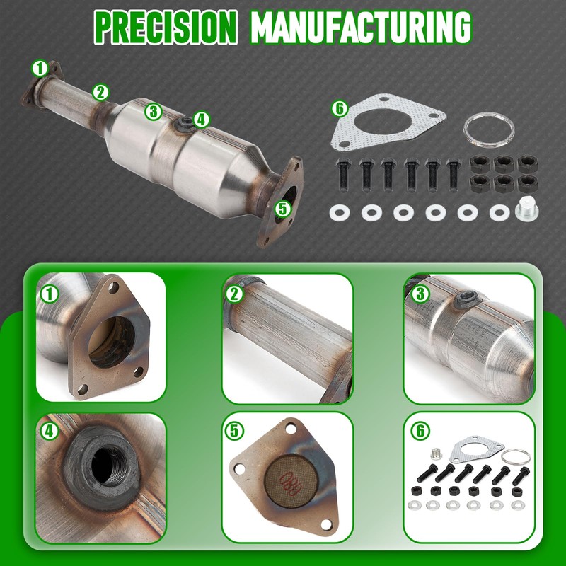 FOMIUZY Front Catalytic Converter Kit Direct-Fit Honda Accord 2003 2004