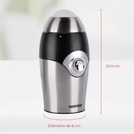 DAEWOO Molino eléctrico para café de grano Daewoo DCG-362 50 gr con botón de pulso