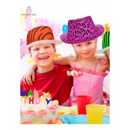 12pz Sombreros Bombin Neon Evento Batucada Fiesta Boda Ab