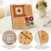 GMHLLES 7.7" Crochet Blocking Board, Wooden Blocking Board with 20