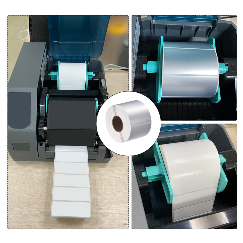 sourcing map Direct Thermal Label Metallic Silver 1 Row 1000