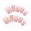 FIEONCIY Press on Nails Short Square Shaped Glossy Full Cover