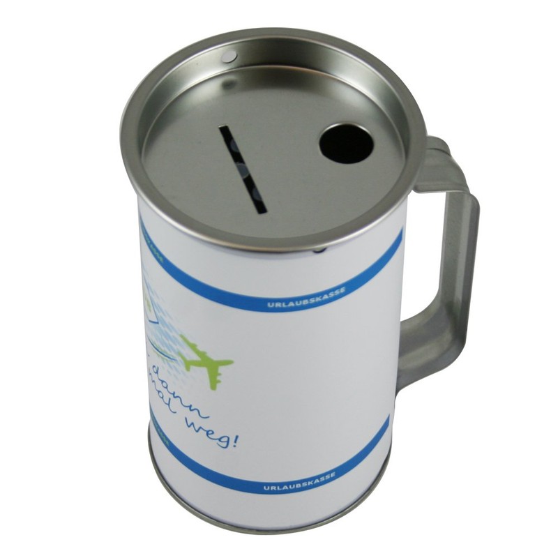 HMF 4515007 Donation Box with Handle with Foil Print Holiday