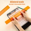 2 Pack Plastic Ruler Straight Ruler Plastic Measuring Tool for
