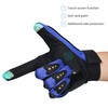 CHCYCLE - Guantes de moto con visualización táctil, Azul, M-Blue