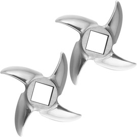 Meat Grinder Blade Stainless Steel Knife Cutter Replacement (2 PCS #22 Meat Grinder Blade)
